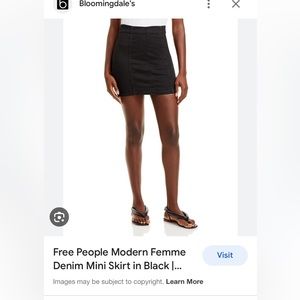 Free people femme mini skirt, black